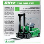 Catálogo de carretillas elevadoras eléctricas Cesab Blitz 250 300 350