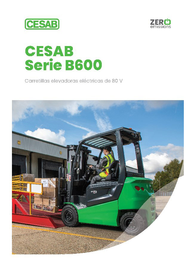Catálogo de carretillas elevadoras eléctricas Cesab B600